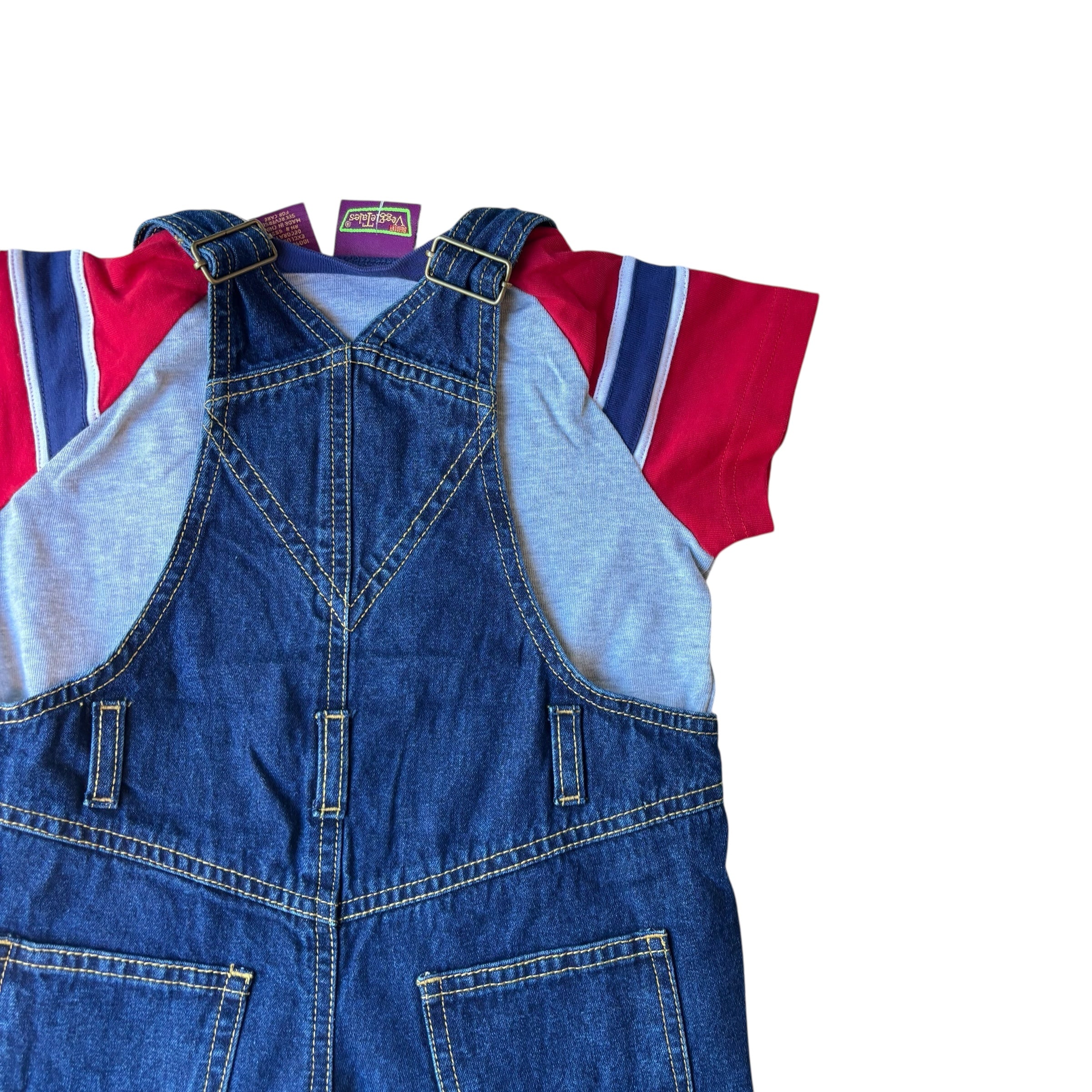 Vintage Vegetales Overall Set (2T)